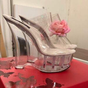 Transparent Platform Heels
